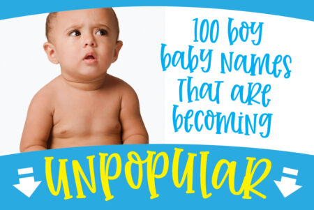 100 boy baby names that are fast becoming unpopular