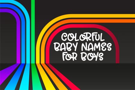 Colorful baby names for boys - rainbow