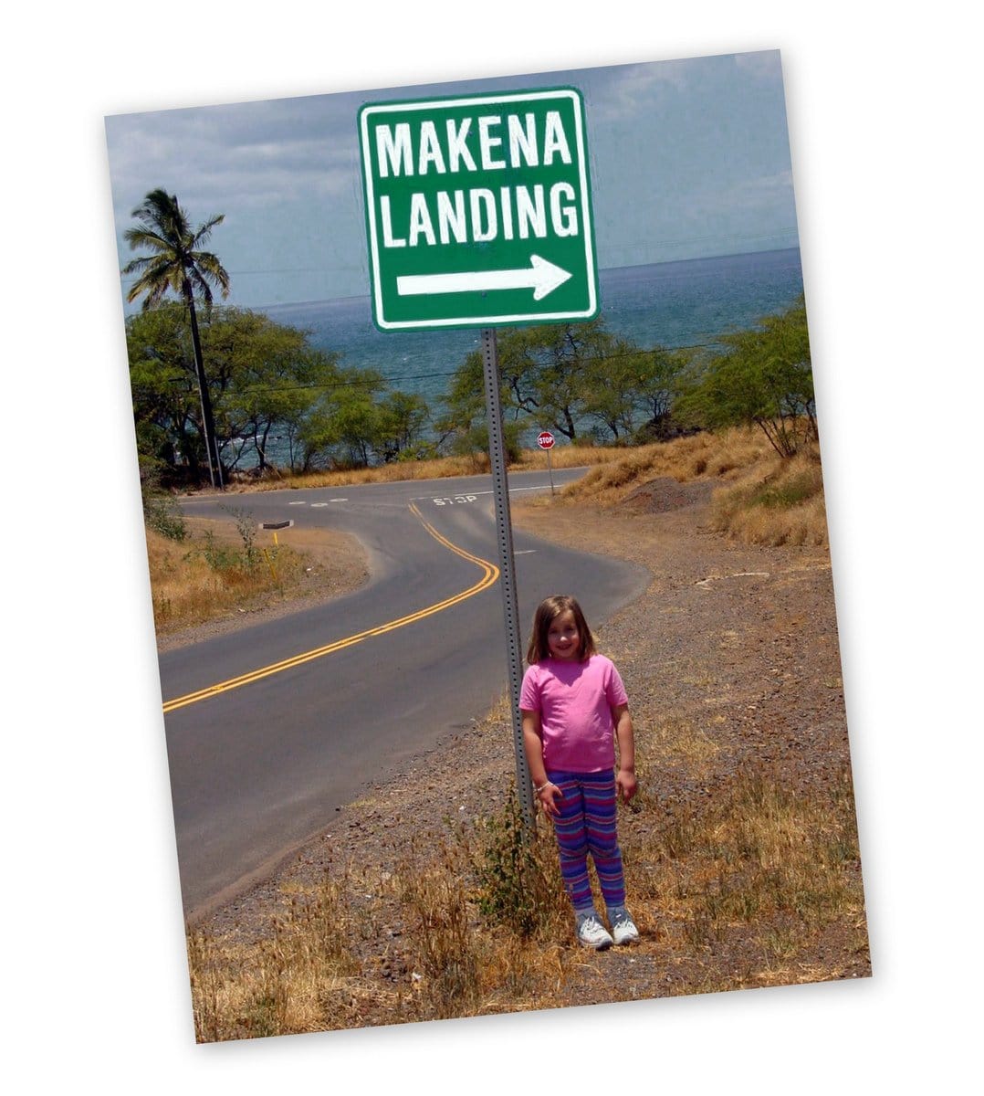 A girl named McKenna at Makena Beach and Makena Landing in Maui Hawaii
