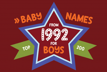 Baby names for boys from 1992