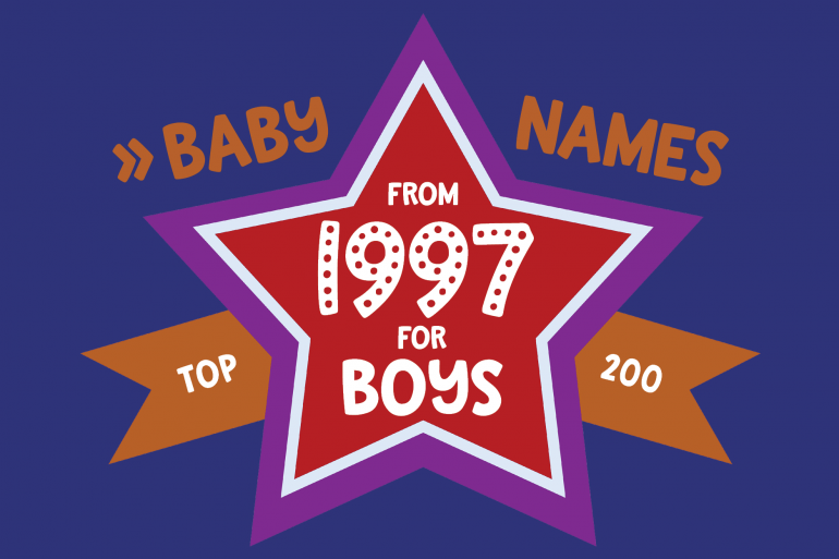 200 most popular baby names for boys born in 1997