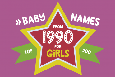 Baby names for girls from 1990