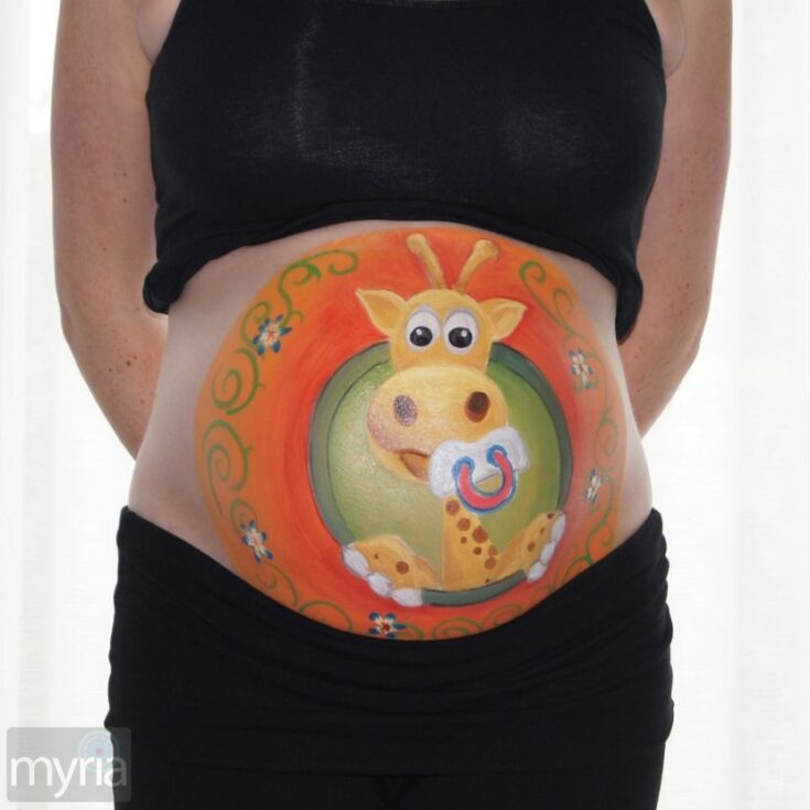 Pregnant belly painting Inspiration for creative ways to celebrate