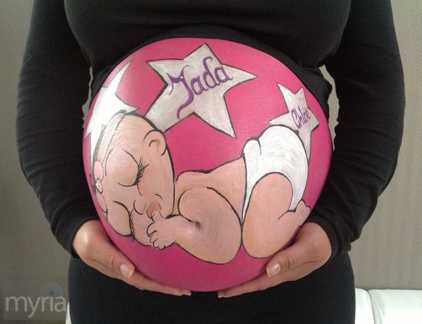 Pregnant belly painting Inspiration for creative ways to celebrate