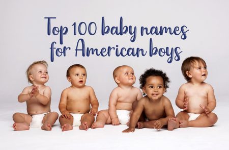 Top 100 baby names for American boys