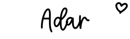 About the baby name Adar, at Click Baby Names.com