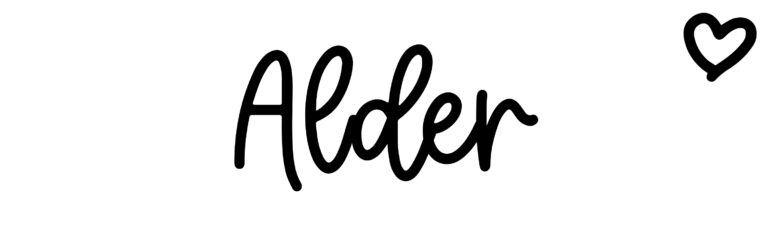 About the baby name Alder, at Click Baby Names.com