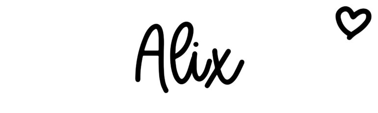 About the baby name Alix, at Click Baby Names.com