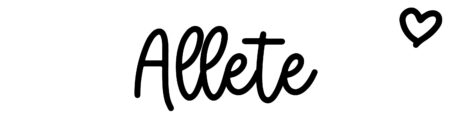 About the baby name Allete, at Click Baby Names.com