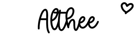 About the baby name Althee, at Click Baby Names.com