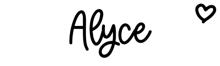 About the baby name Alyce, at Click Baby Names.com