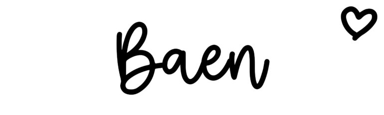 About the baby name Baen, at Click Baby Names.com