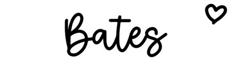 About the baby name Bates, at Click Baby Names.com