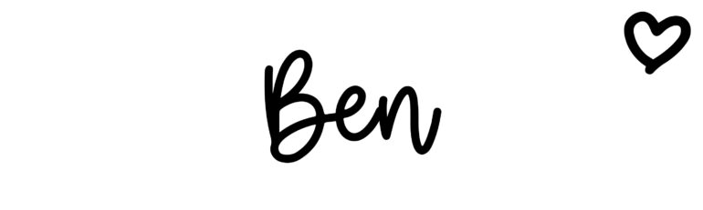 About the baby name Ben, at Click Baby Names.com