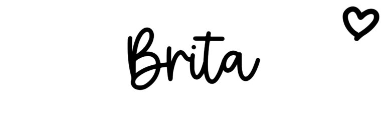 About the baby name Brita, at Click Baby Names.com