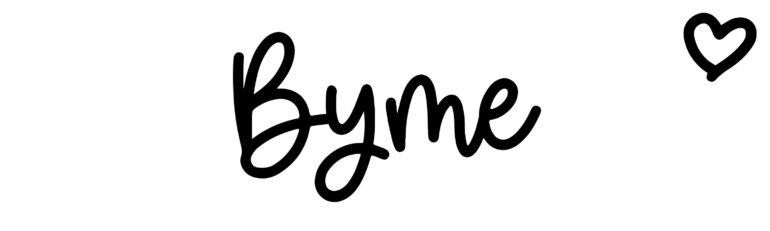 About the baby name Byme, at Click Baby Names.com