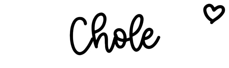 About the baby name Chole, at Click Baby Names.com