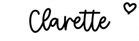 About the baby name Clarette, at Click Baby Names.com