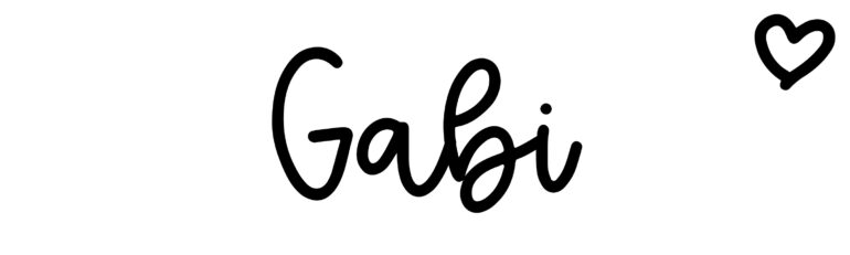 About the baby name Gabi, at Click Baby Names.com