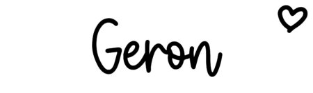 About the baby name Geron, at Click Baby Names.com