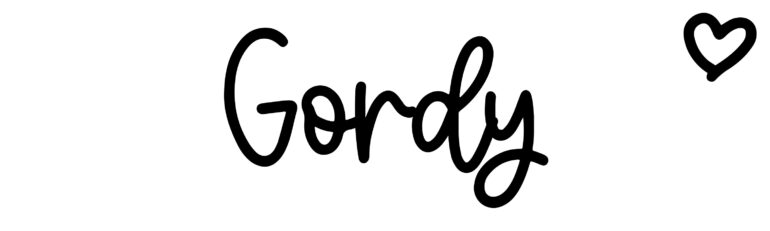 About the baby name Gordy, at Click Baby Names.com
