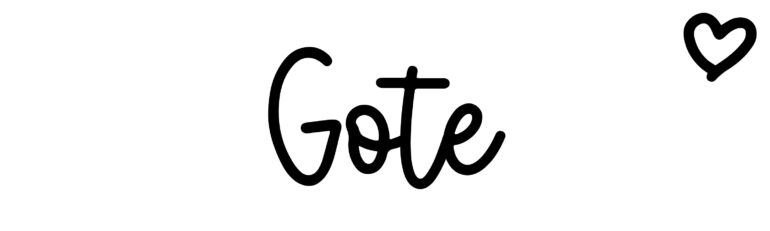 About the baby name Gote, at Click Baby Names.com