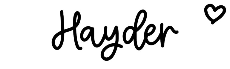 About the baby name Hayder, at Click Baby Names.com