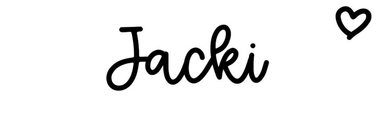 About the baby name Jacki, at Click Baby Names.com