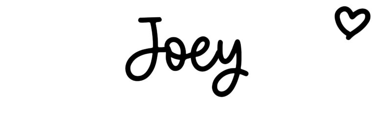 About the baby name Joey, at Click Baby Names.com