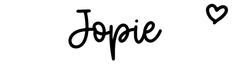 About the baby name Jopie, at Click Baby Names.com