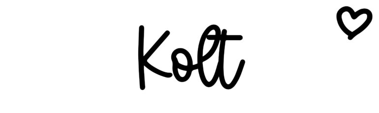 About the baby name Kolt, at Click Baby Names.com