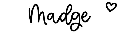 About the baby name Madge, at Click Baby Names.com