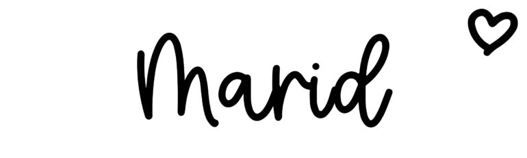 About the baby name Marid, at Click Baby Names.com