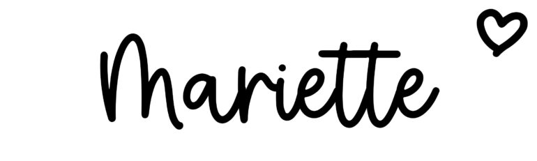 About the baby name Mariette, at Click Baby Names.com