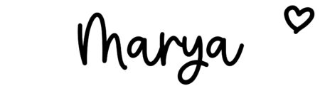 About the baby name Marya, at Click Baby Names.com