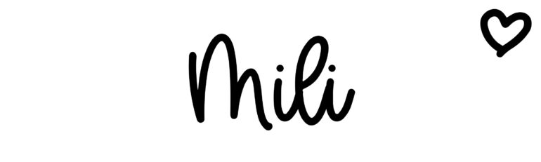 About the baby name Mili, at Click Baby Names.com