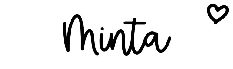 About the baby name Minta, at Click Baby Names.com