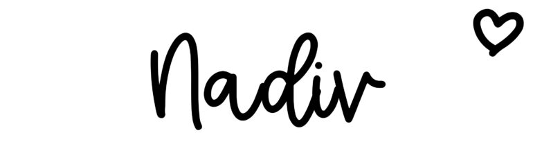 About the baby name Nadiv, at Click Baby Names.com