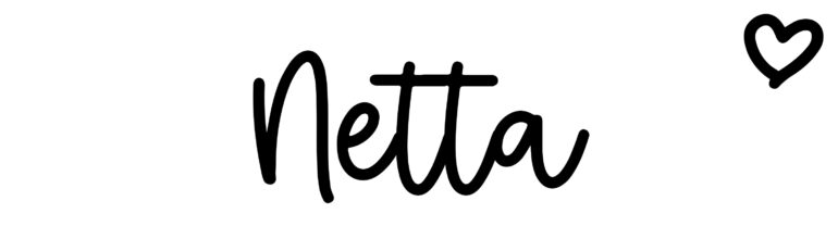About the baby name Netta, at Click Baby Names.com