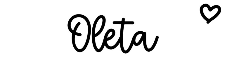About the baby name Oleta, at Click Baby Names.com