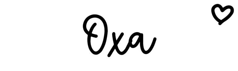 About the baby name Oxa, at Click Baby Names.com