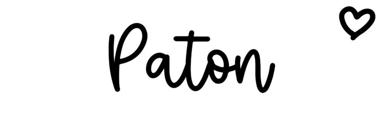 About the baby name Paton, at Click Baby Names.com