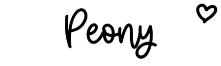 About the baby name Peony, at Click Baby Names.com