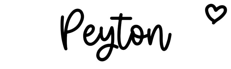 About the baby name Peyton, at Click Baby Names.com