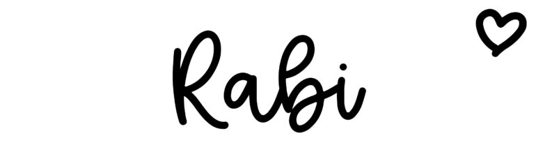About the baby name Rabi, at Click Baby Names.com