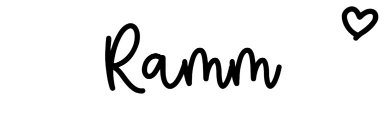 About the baby name Ramm, at Click Baby Names.com