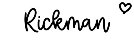 About the baby name Rickman, at Click Baby Names.com