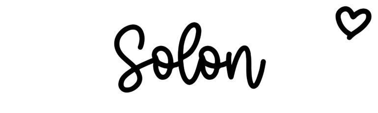 About the baby name Solon, at Click Baby Names.com