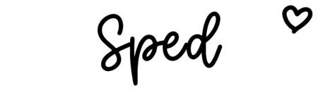 About the baby name Sped, at Click Baby Names.com