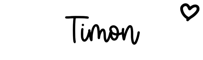 About the baby name Timon, at Click Baby Names.com